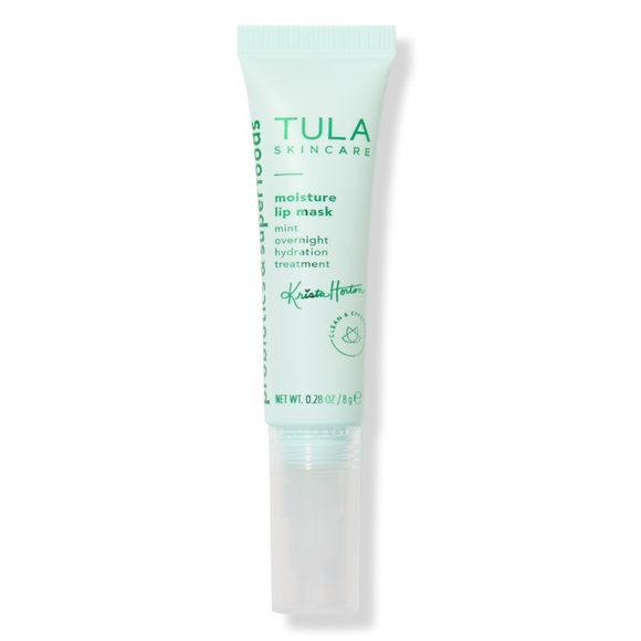 TULA Skincare X Krista Horton Moisture Lip Mask - Mint Green Overnight Hydration - Picture 1 of 10